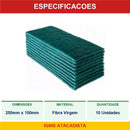 Fibra de Limpeza Verde Multiuso Esponflora 250x100mm – 10 Un - foto 2