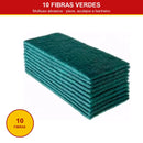 Fibra de Limpeza Verde Multiuso Esponflora 250x100mm – 10 Un - capa