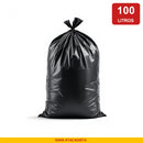 Saco de Lixo Preto 100L Reforcado Boca Estreita 75x90cm Suporta 30kg - Ignis Atacadista