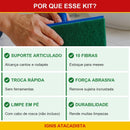 Kit Suporte LT Articulado + 10 Fibras Verdes Multiuso Esponflora - foto 4