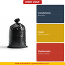 Saco de Lixo Preto 200L Onde Usar Condominio Hotel Restaurante - Ignis Atacadista