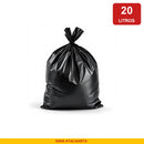 Saco de Lixo Preto 20L Boca Estreita 45x55cm Suporta 10kg - Ignis Atacadista