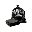 Saco de lixo preto 200lt 90x115cm c/ 100 unidades - Suporta até 25kg