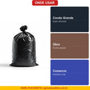 Saco de Lixo Preto 240L Onde Usar Condominio Grande Obra Comercio - Ignis Atacadista