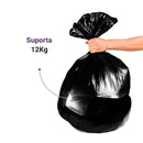 Saco de Lixo Preto 60Lt 60x70cm C/ 100 unidades - Suporta até 12kg