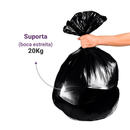 Saco de lixo preto 100lt 75x90cm c/ 100 unidades - Suporta até 20kg