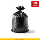 Saco de Lixo Preto 60L Boca Estreita 60x70cm Suporta 12kg - Ignis Atacadista