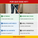 Kit Trio 30 Fibras Esponflora: 10 Grill + 10 Verde + 10 Branca - foto 4