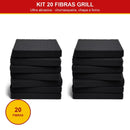 Kit 20 Fibras Grill Esponflora Ultra Abrasiva - foto 1