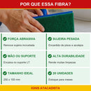 Kit 20 Fibras Verdes Multiuso Esponflora 250x100mm - foto 2
