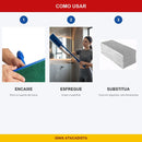 Kit Suporte Abrasivo Azul Star Clean + 10 Verde + 10 Branca Esponflora - foto 4