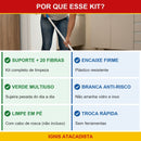 Kit Suporte Abrasivo Azul Star Clean + 10 Verde + 10 Branca Esponflora - foto 5