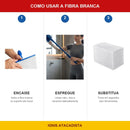 Kit Suporte LT Articulado + 10 Fibras Brancas Anti-Risco Esponflora - foto 3