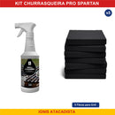 Kit Churrasqueira Pro Spartan - Grill Cleaner 500mL com 5 fibras para grill