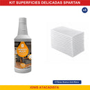 Kit Superficies Delicadas Spartan - Peroxy Multi 500mL com 5 fibras branca anti-risco