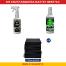 Kit Churrasqueira Master Spartan - Grill Cleaner e Power Pine com 5 fibras grill