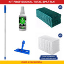 Kit Profissional Total Spartan - Power Pine suporte cabo 1,4m e 10 fibras de limpeza