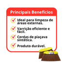 Vassoura Piacava Extrerna Sintetica Fiory S/Cabo