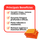 Flanela Média Laranja 30x50cm