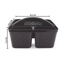 Porta Utensílios Preto Moppita