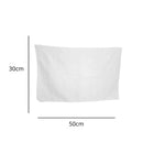 Flanela Média Branca 30x50cm