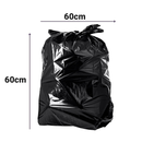 Saco de Lixo Preto 40Lt 60x60cm  C/ 100 Unidades - Suporta 10kg