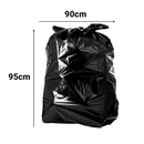 Saco de lixo preto 100lt 90x95cm (BL3) c/ 100 unidades - Suporta até 40kg
