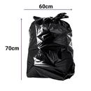 Kit 50 Sacos de Lixo Preto 60L Reforcados 60x70cm Suporta 12kg - Ignis