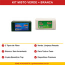 Kit Misto Fibra Verde Branca Esponflora Beneficios 2 Tipos Para Toda a Casa - Ignis Atacadista